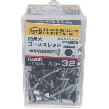 fort黒頭部塗装 コーススレッド 四角穴 fort