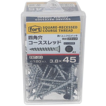 fort黒頭部塗装 コーススレッド 四角穴 fort