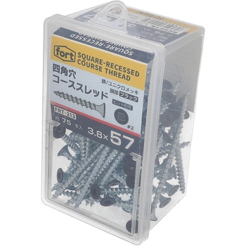 fort黒頭部塗装 コーススレッド 四角穴 fort