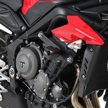 プロテクションパッド ブラック Triumph Street Triple 765 S/R/RS / 2017 HEPCO&BECKER (ヘプコ&ベッカー)