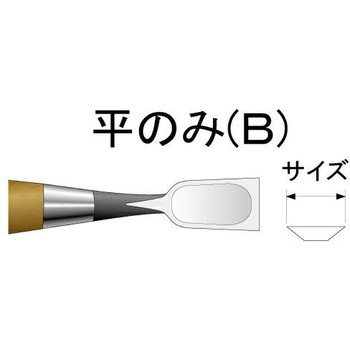 木彫のみ 平型 道刃物工業