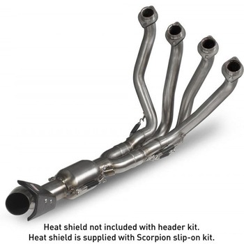 ヘッダーパイプ  Fits to O.E and Scorpion スリップオン silencer. Catalyst not included EC 公認 Scorpion (スコーピオン)