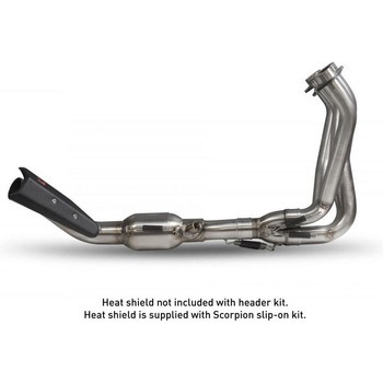 ヘッダーパイプ  Fits to O.E and Scorpion スリップオン silencer. Catalyst not included EC 公認 Scorpion (スコーピオン)