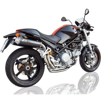 ヘッダキット + 2＞2 ステンレススチール -カーボン スリップオン DUCATI MONSTER S2R 800 (2006-2008) ZARD (ザード)