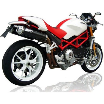 ヘッダキット + 2＞2 ステンレススチール -カーボン スリップオン DUCATI MONSTER S4RS/TESTA STRETTA ZARD (ザード)