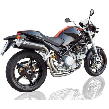 ヘッダキット + 2＞2 ステンレススチール -カーボン レーシング スリップオン DUCATI MONSTER S2R 800 (2006-2008) ZARD (ザード)