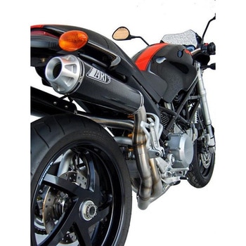 ヘッダキット + 2＞2 ステンレススチール -チタン スリップオン DUCATI MONSTER S2R 800 (2006-2008) ZARD (ザード)