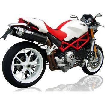 ヘッダキット + 2＞2 ステンレススチール -チタン スリップオン DUCATI MONSTER S4RS/TESTA STRETTA ZARD (ザード)
