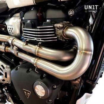 ヘッドパイプ Triumph without catalitic converter in inox | 3134 UnitGarage (ユニットガレージ)