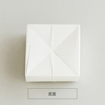 無地玉紐付ギフトBOX/オフホワイト(10枚) HEADS(ヘッズ)