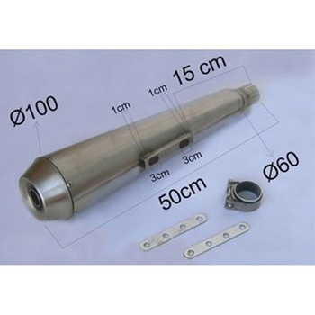 マフラー &Oslash； 32-35-38 Racing Steel ステンレススチール Universal RS 38 - Marving Exhaust (マービングエキゾースト)