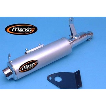 マフラー Amacal &Oslash； 100 クロム + アルミニウム Honda XRV 650 AFRICA TWIN Marving Exhaust (マービングエキゾースト)