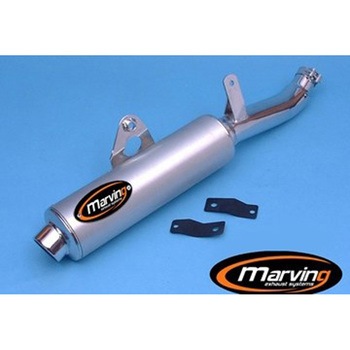 マフラー Amacal &Oslash； 100 クロム + アルミニウム Suzuki DR 750/800 BIG 88 Marving Exhaust (マービングエキゾースト)