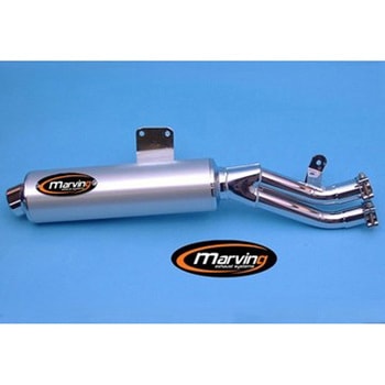 マフラー Amacal &Oslash； 100 クロム + アルミニウム Yamaha XTZ 750 SUPERTENERE Marving Exhaust (マービングエキゾースト)