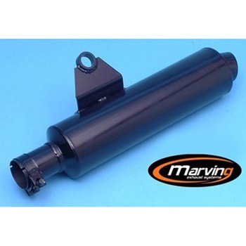 マフラー Cylindrical &Oslash； 100 ブラック Suzuki GSF 400 BANDIT Marving Exhaust (マービングエキゾースト)