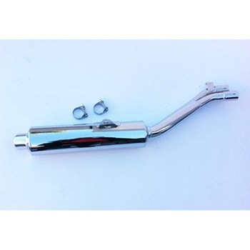 マフラー Cylindrical &Oslash； 114 クロム Suzuki GSX 750 R W (92-94) Marving Exhaust (マービングエキゾースト)