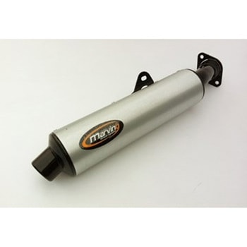 マフラー Cylindrical &Oslash； 114 ブラック + アルミニウム Honda VFR 750 F (90-93) Marving Exhaust (マービングエキゾースト)