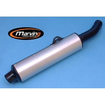 マフラー Cylindrical &Oslash； 114 ブラック + アルミニウム Yamaha FZR 600 GENESIS ( Marving Exhaust (マービングエキゾースト)