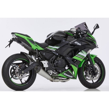 マフラー DSX-7 コンプリートエキゾーストシステム (2-1) シルバー Elliptical/Conical - Shark (シャーク)