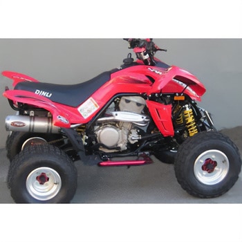 マフラー Group Small Oval Quad Atv Line アルミ (クワッド・4輪バイク)450 2007 > DINLI Quad - DN/171/IX Marving Exhaust (マービングエキゾースト)
