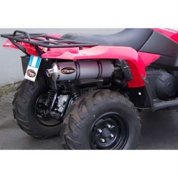 マフラー Single Big Oval Quad Atv Line アルミ (クワッド・4輪バイク)KING QUAD 700/750 2009 > SUZUKI Quad Marving Exhaust (マービングエキゾースト)