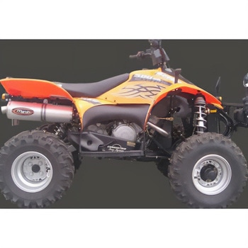 マフラー Single Big Oval Quad Atv Line アルミ (クワッド・4輪バイク)SCRAMBLER 500 2006 > POLARIS Quad - Marving Exhaust (マービングエキゾースト)
