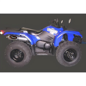 マフラー Single Big Oval Quad Atv Line アルミ (クワッド・4輪バイク)YFM 400/450 Kodiak/450 Wolverine 200 Marving Exhaust (マービングエキゾースト)