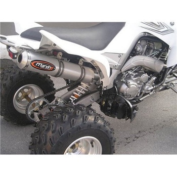 マフラー Single Big Oval Quad Atv Line アルミ (クワッド・4輪バイク)YFZ 700 R RAPTOR 2005> YAMAHA Quad - Marving Exhaust (マービングエキゾースト)