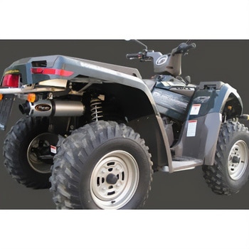 マフラー Single Round Φ 100 Quad Atv Line アルミ (クワッド・4輪バイク)OUTLANDER 400 2005> CAN AM Quad - Marving Exhaust (マービングエキゾースト)
