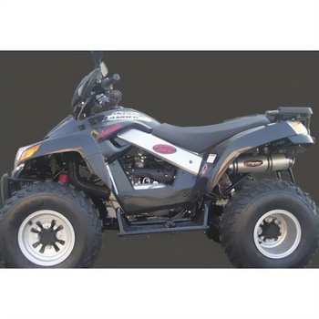 マフラー Single Round Φ 100 Quad Atv Line アルミ (クワッド・4輪バイク)QUAD LANDER 250 2006 > SYM Quad - Marving Exhaust (マービングエキゾースト)