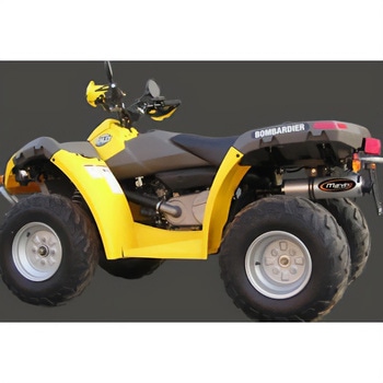 マフラー Single Round Φ 100 Quad Atv Line アルミ (クワッド・4輪バイク)RALLY 2005> CAN AM Quad - EU/SE/ Marving Exhaust (マービングエキゾースト)