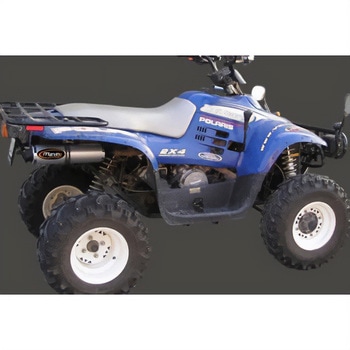 マフラー Single Round Φ 100 Quad Atv Line アルミ (クワッド・4輪バイク)TRAIL BOSS 325/330 2005 > POLARIS - Marving Exhaust (マービングエキゾースト)