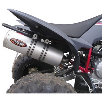 マフラー Single Small Oval Quad Atv Line アルミ (クワッド・4輪バイク)RAPTOR 250 2008 YAMAHA Quad - EU/ Marving Exhaust (マービングエキゾースト)