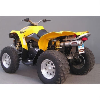 マフラー Single Small Oval Quad Atv Line アルミ (クワッド・4輪バイク)RENEGADE 800 2008> CAN AM Quad - Marving Exhaust (マービングエキゾースト)