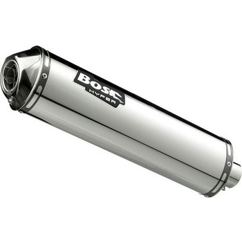 マフラー ステンレススチール ポリッシュド オーバル 120 スリップオン Honda VFR 800 X クロスランナー 2011-2014 | 1011280S BOS (ボス)