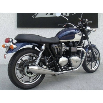 ミラーポリッシュド ステンレススチール スリップオン TRIUMPH BONNEVILLE ZARD (ザード)