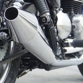 ミラーポリッシュド ステンレススチール スリップオン TRIUMPH BONNEVILLE ZARD (ザード)