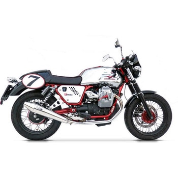 ミラーポリッシュド ステンレススチール レーシング スリップオン MOTO GUZZI V7 Cafe RACER/CAFE CLASSIC (2009-2012) ZARD (ザード)