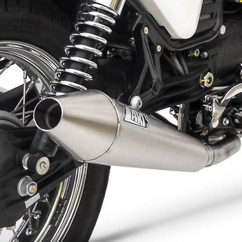 ミラーポリッシュド ステンレススチール レーシング ヘッダキット + ステンレススチール スリップオン MOTO GUZZI V7 Cafe RACER/CAFE CLASSIC (2012-2013) ZARD (ザード)
