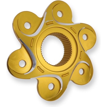 リアスプロケットフランジ DUCATI BICOLOR Gold/Silver CNC Racing (シーエヌシーレーシング)