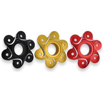リアスプロケットフランジ DUCATI BICOLOR Gold/Silver CNC Racing (シーエヌシーレーシング)
