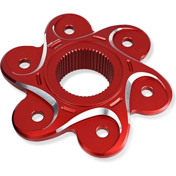 リアスプロケットフランジ DUCATI BICOLOR Red/Silver CNC Racing (シーエヌシーレーシング)