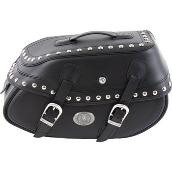 レザーシングルバッグ Buffalo (バッファロー) ビッグ カスタム 右 C-Bow シーボウキャリア用 HEPCO&BECKER (ヘプコ&ベッカー)