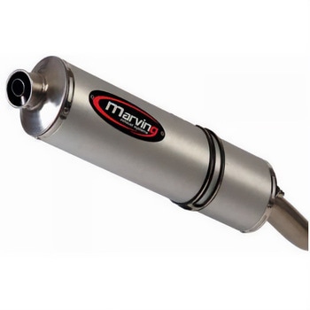 ロー デュアルマフラー スモールオーバル = 94x124 Superline アルミニウム Marving Exhaust (マービングエキゾースト)