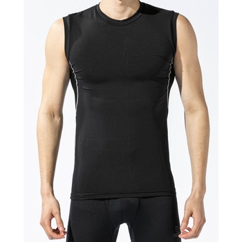 BT冷感・消臭 パワーストレッチ ノースリーブクルーネックシャツ S おたふく手袋