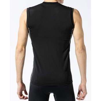 BT冷感・消臭 パワーストレッチ ノースリーブクルーネックシャツ S おたふく手袋