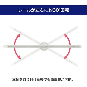 ライティングレール本体 シーリング型 リモコン式 レール長0.6m アイボリー ELPA