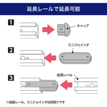 ライティングレール本体 コンセント型 リモコン式 レール長0.5m アイボリー ELPA