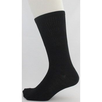 「絹が一番」先丸靴下 3足組 黒 大寸 ハヤシ[靴下]
