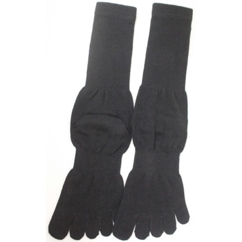 「超純綿」5本指靴下3足組黒大寸 - ハヤシ[靴下]